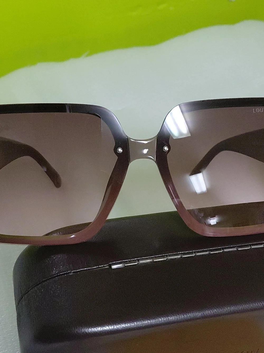 Louis Vuitton Gradient Brown Square Sunglasses